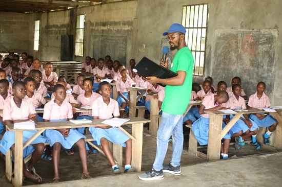 Picture of The Executive Director During World Environment Day Presentation